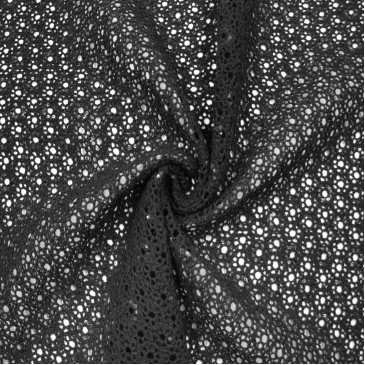 Макраме ткань черная