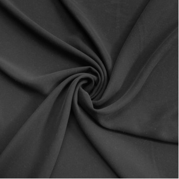 Костюмная черная ткань