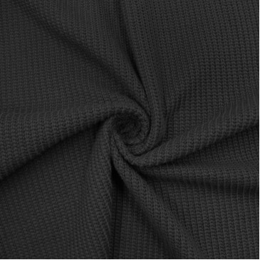 Трикотаж вязаный черный