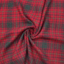 Костюмная ткань в красную клетку