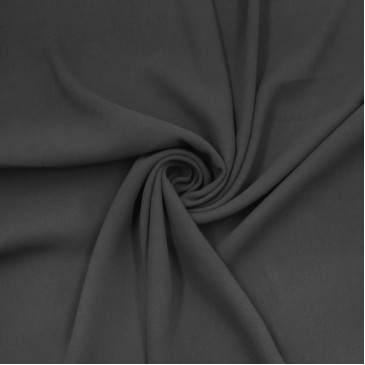 Костюмная черная ткань 
