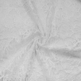 Кружевная ткань белая