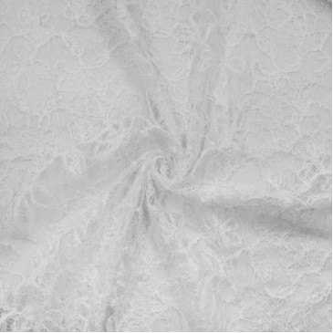 Кружевная ткань белая
