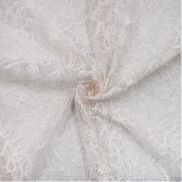 Кружевная ткань пудрового цвета