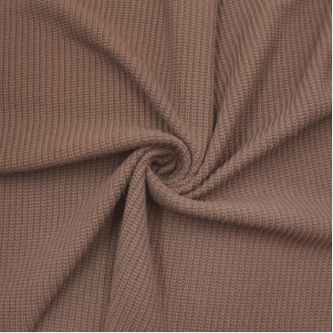 Трикотаж вязаный шоколадного цвета