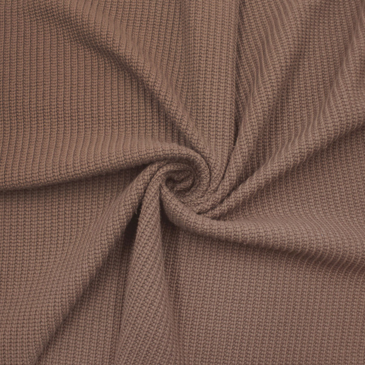 Трикотаж вязаный шоколадного цвета