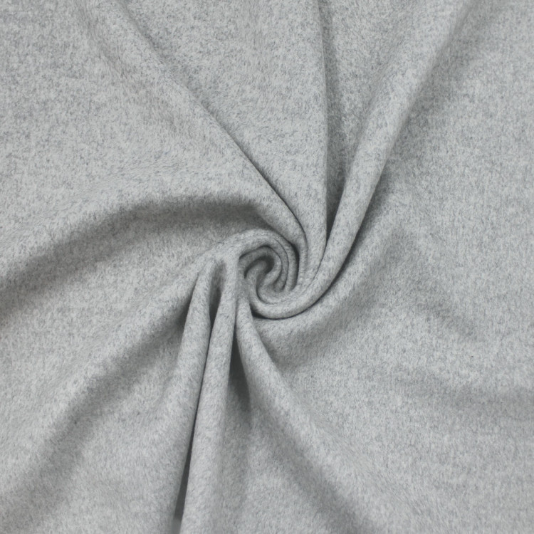 Пальтовая шерстяная ткань серого цвета