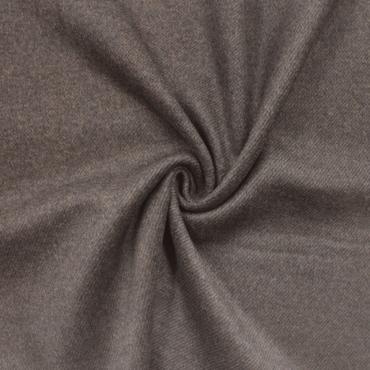 Пальтовая ткань коричневого цвета "диагональ"