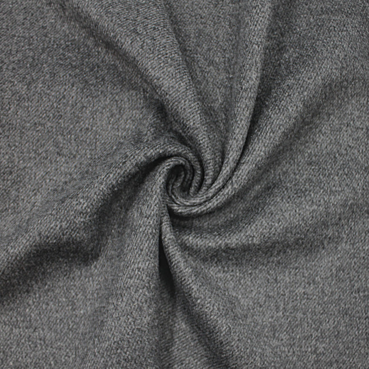 Пальтовая ткань темно-серая "диагональ"
