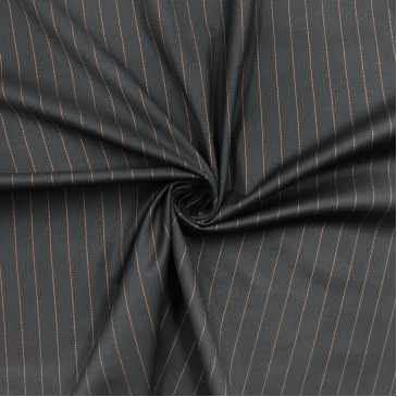 Костюмная ткань черная в полоску