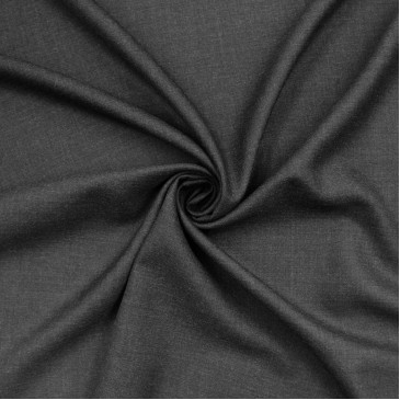 Костюмная полушерстяная ткань черного цвета