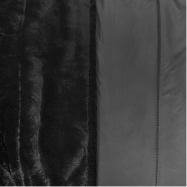 Стеганная ткань черная двухсторонняя Стеганная ткань черная двухсторонняя