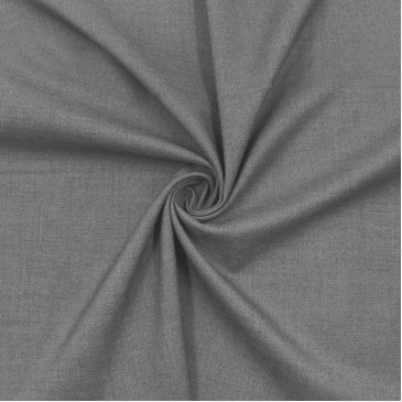 Костюмная полушерстяная ткань серого цвета