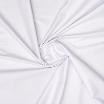 Ткань рубашечная твил белого цвета