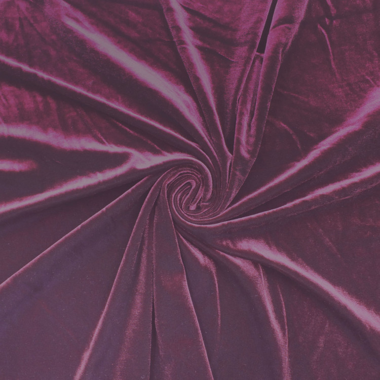 Бархатная ткань цвета бургунди