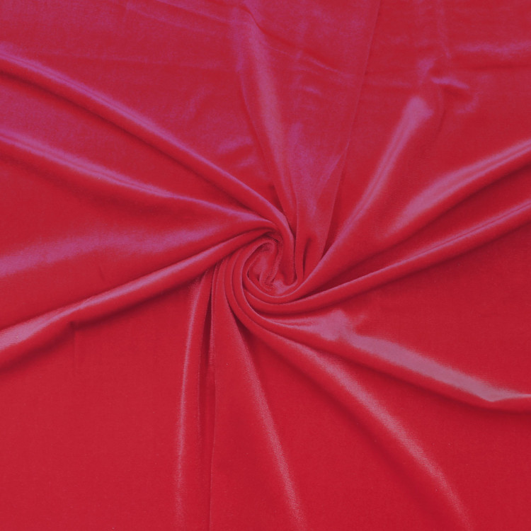 Ткань красная бархат