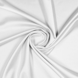 Искусственный шелк белого цвета