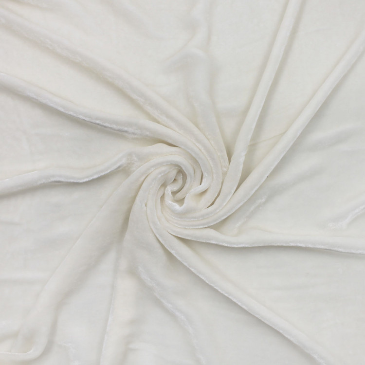 Бархатная ткань молочного цвета