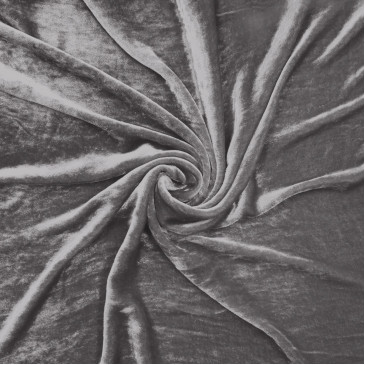 Бархатная ткань серая
