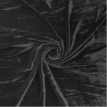 Бархатная черная ткань