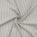 Ткань из льна и вискозы бежевая в полоску Ткань из льна и вискозы бежевая в полоску