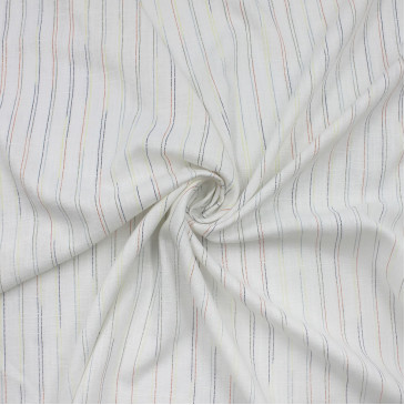 Ткань рубашечная из льна и вискозы