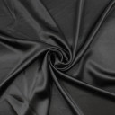 Атласная ткань черная