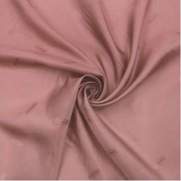 Подкладочная ткань жаккардовая коричневая