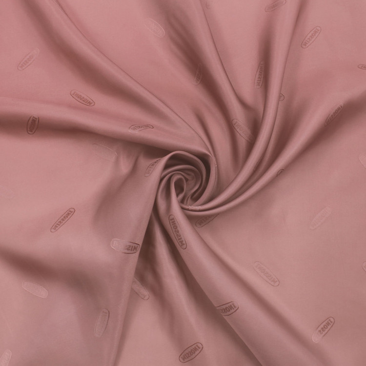 Подкладочная ткань жаккардовая коричневая