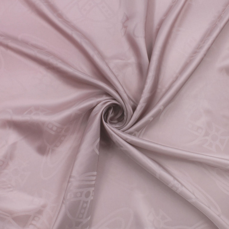 Подкладочная ткань жаккардовая розового цвета