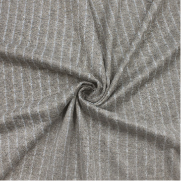 Ткань лоден серая в полоску