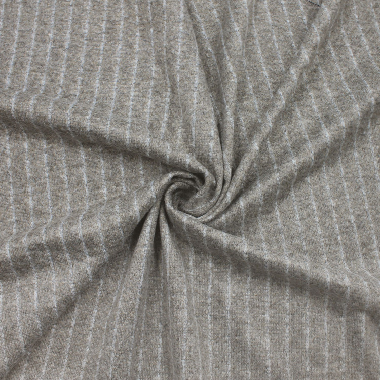 Ткань лоден серая в полоску