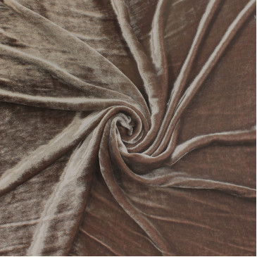Бархатная коричневая ткань