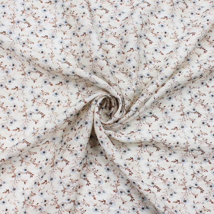 Ткань муслин с цветочным узором