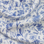 Плательная ткань в синие цветы