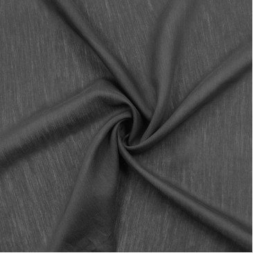 Батист черный со льном