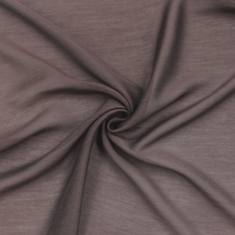 Ткань батист со льном коричневого цвета