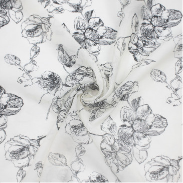 Ткань батист из тенселя и хлопка