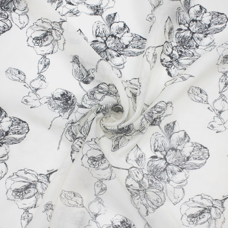 Ткань батист из тенселя и хлопка