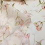 Ткань батист пудрового цвета в цветы