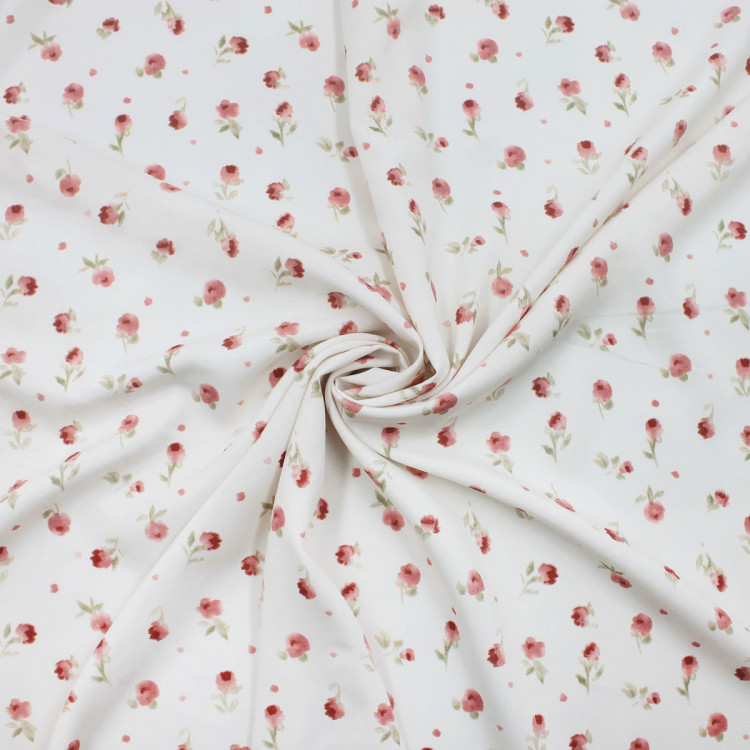 Плательная ткань из вискозы в цветы Плательная ткань из вискозы в цветы