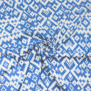 Сатиновая ткань из вискозы с геометрическим принтом