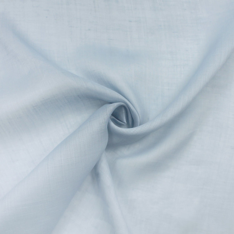 Ткань небесно-голубого цвета из 100% крапивы