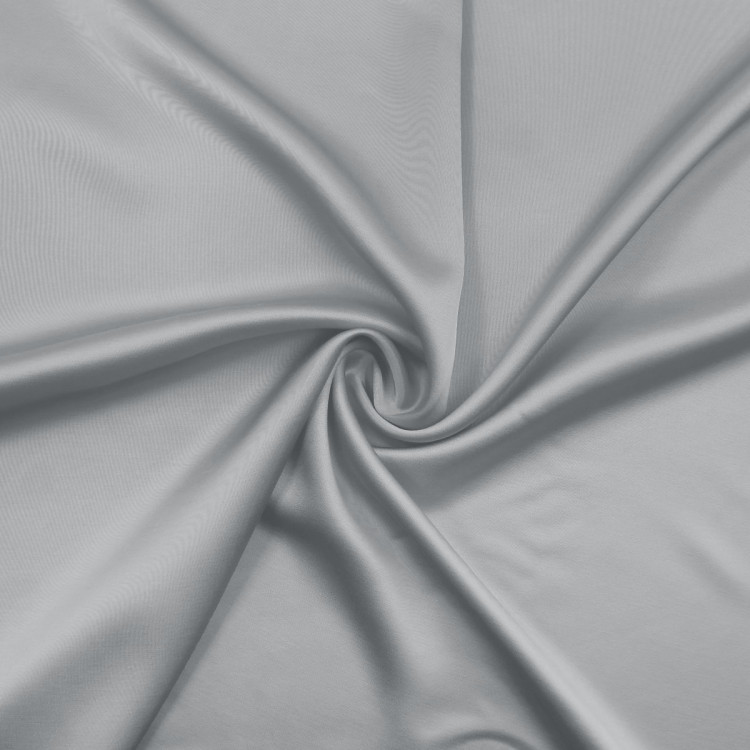 Атлас ткань светло-серая