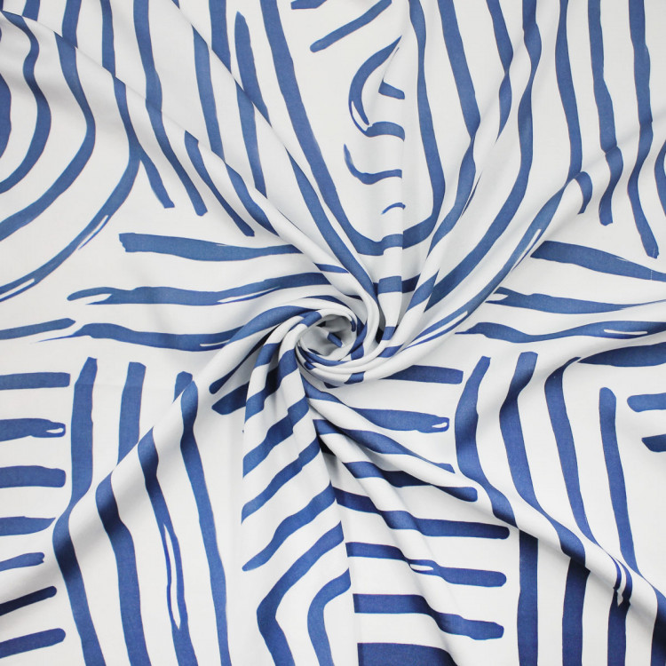 Ткань сатиновая из вискозы с принтом