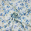 Ткань из 100% вискозы сатин с цветами