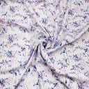 Ткань сатин из вискозы в фиолетовые цветы