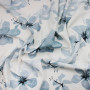 Плательная ткань в голубые цветы