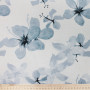 Плательная ткань в голубые цветы