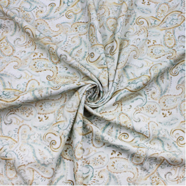 Плательная ткань с узором пейсли